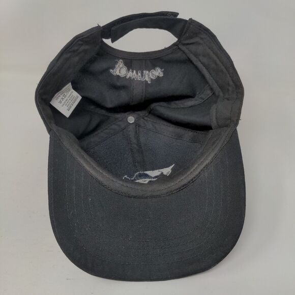 Townies Strapback Hat Black One Size Adjustable Embroidered Vented Holes Cotton - Picture 6 of 8